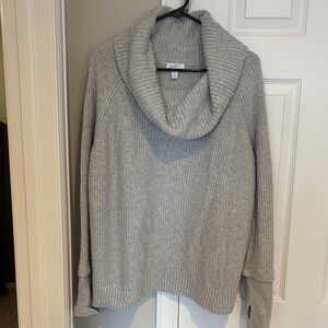 Market & Spruce Heather Gray Cowl Neck Sweater